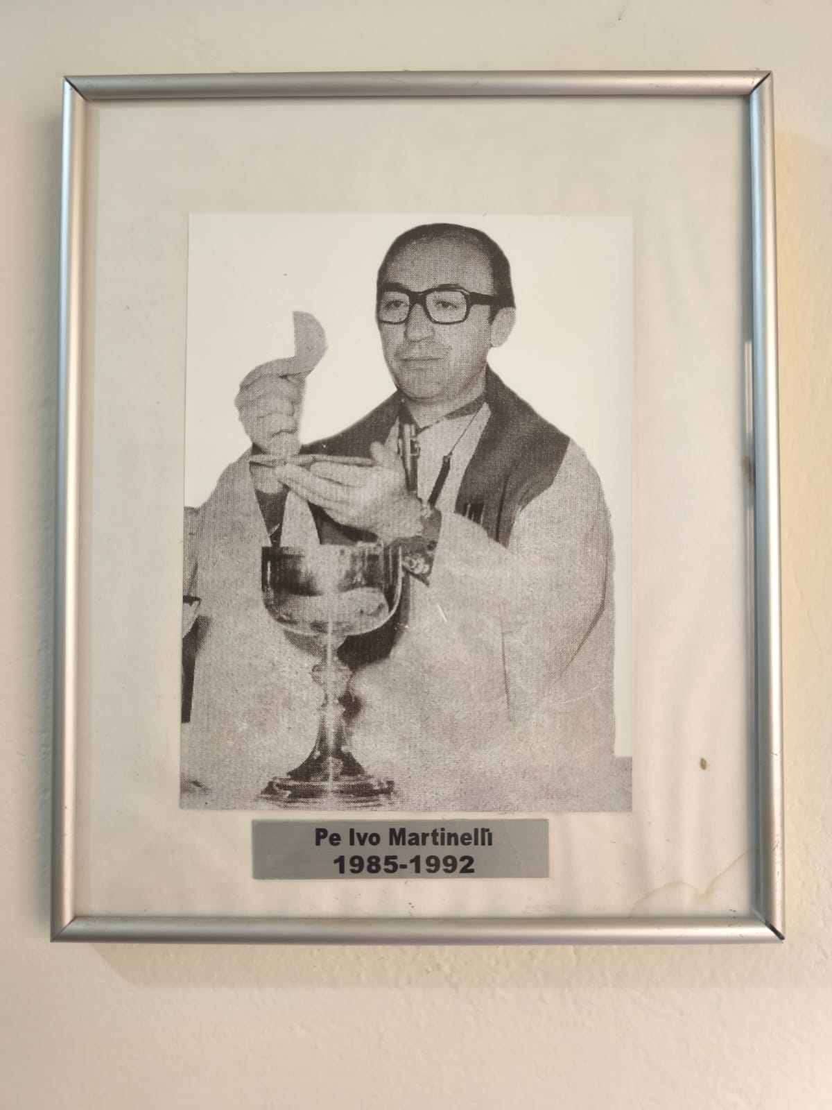 Foto emoldurada de Pe. Ivo Martinelli