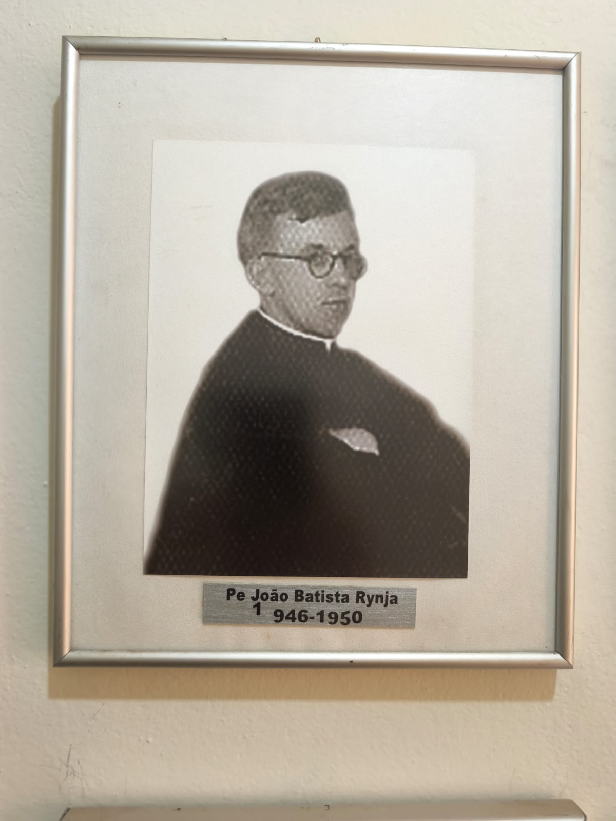 Foto emoldurada de Pe. João Batista Rynja